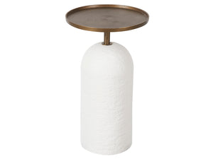 Sienna Martini Table Cast Aluminum/White Plaster U365817 Universal Furniture