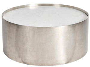 Aspen Cocktail Table White Banswara/Antique Nickel U365831 Universal Furniture