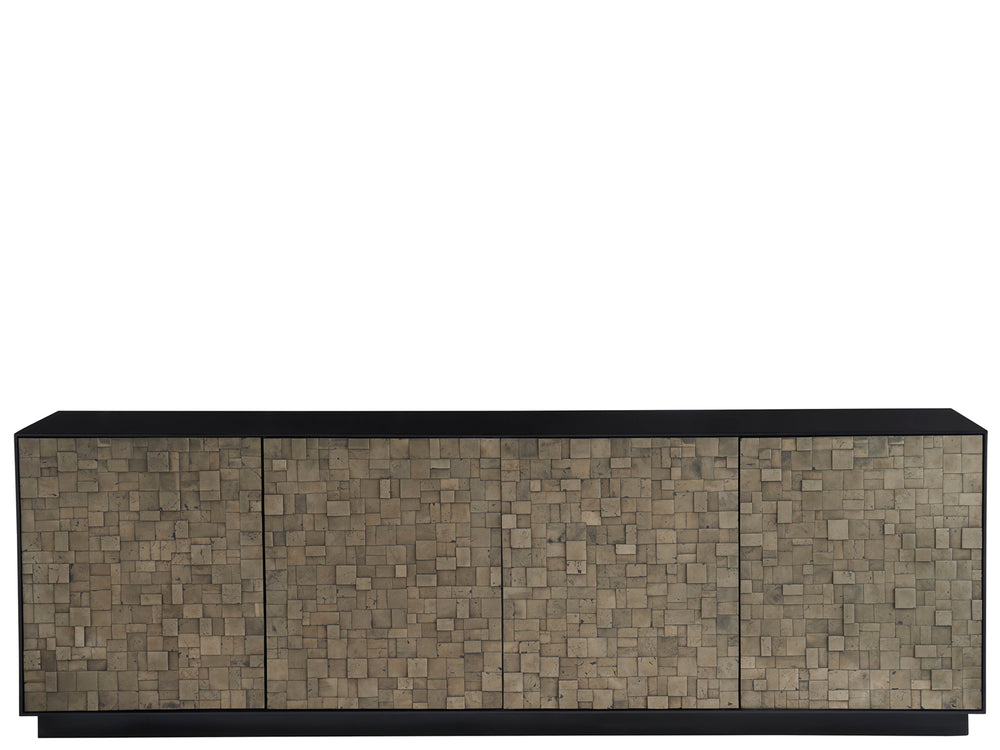 Cosmo Credenza Pyrite/Matte Black U365966 Universal Furniture