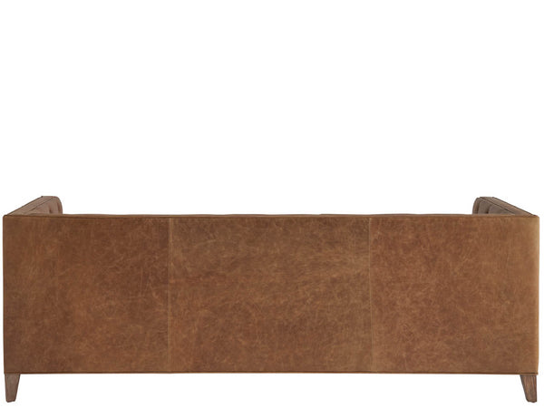 Universal Furniture Wenston Sofa: Luxurious Top-grain Leather Elegance With Mid-century Flair & Timeless Sophistication  100% Leather U434501-1624-2-universal