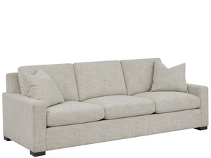 Universal Furniture Fletcher Deep Seat Sofa with Spring Down Cushions and Warm Caramel Upholstery U474501-1845-2