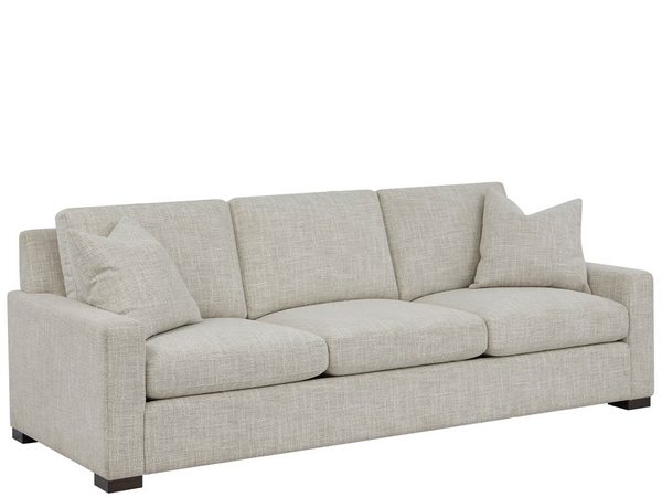 Universal Furniture Fletcher Deep Seat Sofa with Spring Down Cushions and Warm Caramel Upholstery U474501-1845-2
