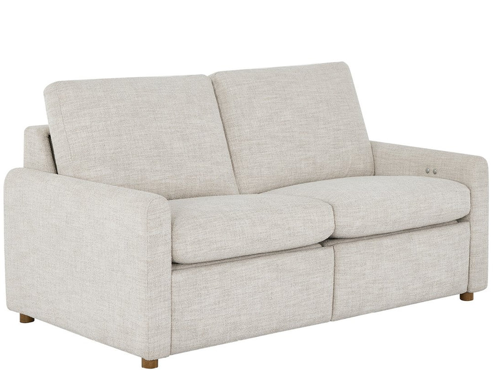 Universal Furniture Hyde Loveseat Neutral Polyester Upholstery Oak Legs Modern Two-seat Living Room Sofa U503502-1821-2