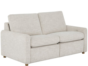 Universal Furniture Hyde Loveseat Neutral Polyester Upholstery Oak Legs Modern Two-seat Living Room Sofa U503502-1821-2
