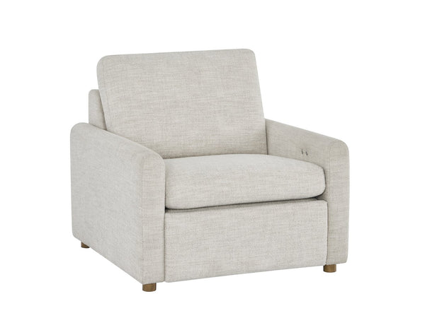 Universal Furniture Hyde Upholstered Recliner with Oak Legs Plush Removable Cushions Modern Living Room U503503-1821-2