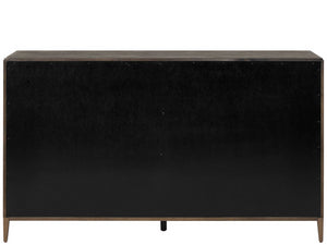 Universal Furniture Montclair Dresser: Luxurious Storage With Six Drawers, Embossed Cocoa Finish & Smoked Gold Base Cocoa  U508040-universal
