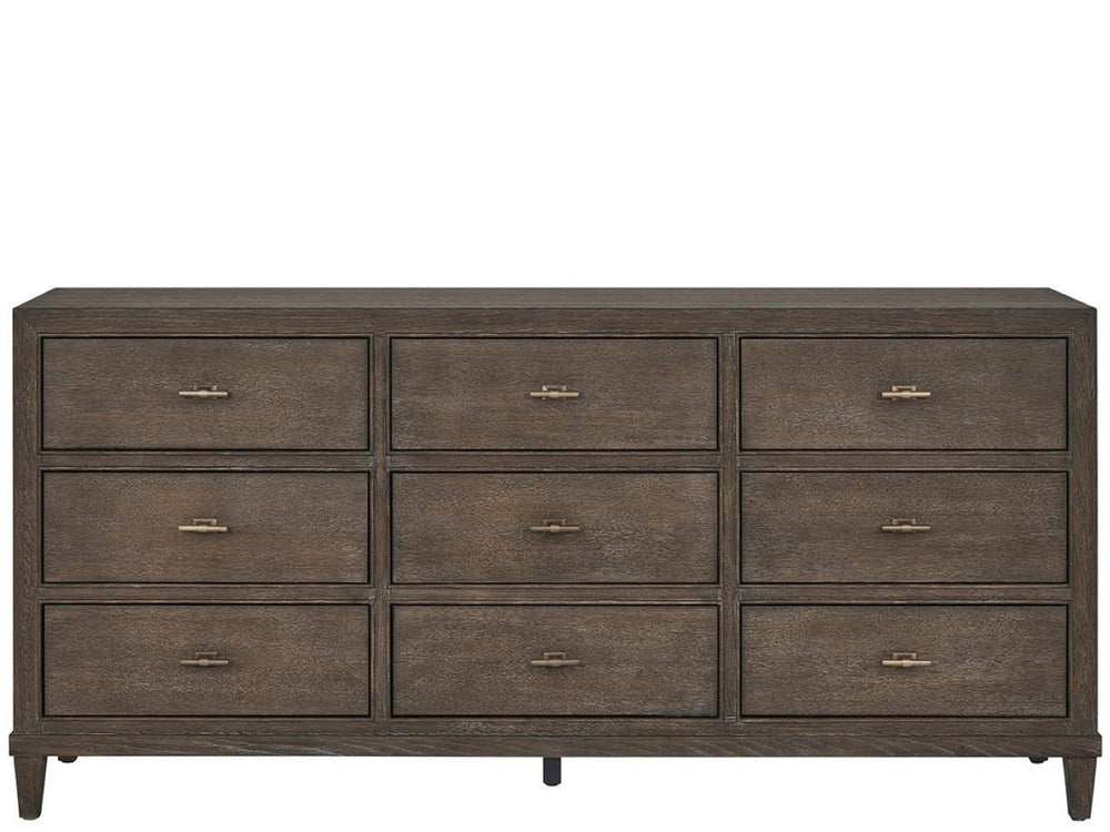 Universal Furniture Cocoa Dresser - Stunning Nine-drawer Storage Solution In Lightly Sandblasted Oak For Elegant Bedrooms Cocoa  U508050-universal