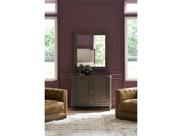 Universal Furniture Montclair Mirror - Neoclassical Elegance With Embossed Cocoa Finish & Geometric Frame Design Cocoa  U50805m-universal