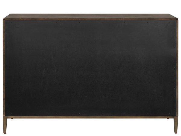 Universal Furniture Montclair Chest: Elegant Storage Solution With 3 Spacious Drawers & Smoked Gold Metal Base Design Cocoa  U508060-universal