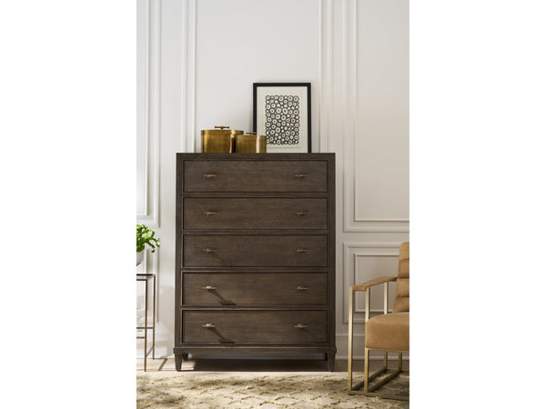 Universal Furniture Cocoa Chest: Elegant Five-drawer Storage Solution In Signature Cocoa Oak For Stylish Bedrooms Cocoa  U508150-universal
