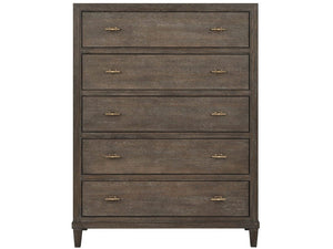 Universal Furniture Cocoa Chest: Elegant Five-drawer Storage Solution In Signature Cocoa Oak For Stylish Bedrooms Cocoa  U508150-universal