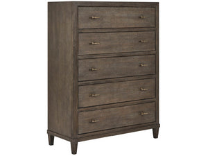 Universal Furniture Cocoa Chest: Elegant Five-drawer Storage Solution In Signature Cocoa Oak For Stylish Bedrooms Cocoa  U508150-universal