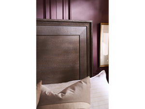 Universal Furniture Montclair King Panel Bed - Contemporary Design With Embossed Cocoa Finish, Metal Support & Tapered Legs Cocoa  U508240b-universal