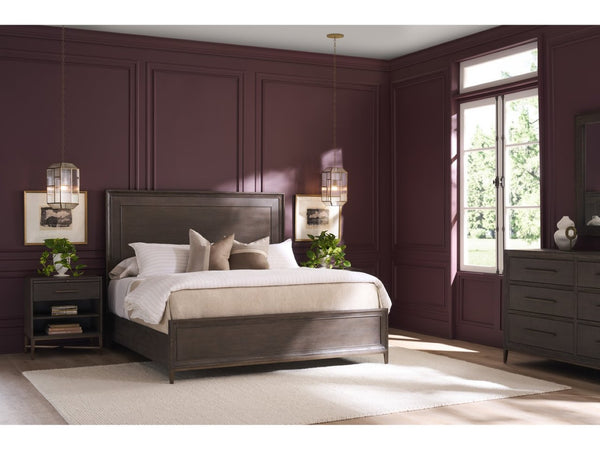 Universal Furniture Montclair Panel Bed Queen - Modern Elegance With Embossed Cocoa Finish & Sophisticated Design Cocoa  U508230b-universal