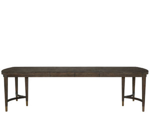 Universal Furniture Cocoa Dining Table - Elegant Rectangular Design With Triple Pedestal Legs And Expanding Leaves For Gatherings Cocoa  U508652-universal