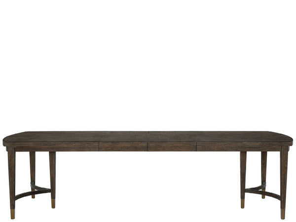 Universal Furniture Cocoa Dining Table - Elegant Rectangular Design With Triple Pedestal Legs And Expanding Leaves For Gatherings Cocoa  U508652-universal