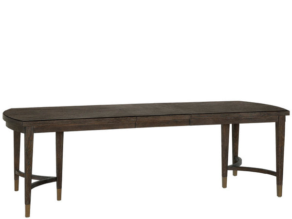Universal Furniture Cocoa Dining Table - Elegant Rectangular Design With Triple Pedestal Legs And Expanding Leaves For Gatherings Cocoa  U508652-universal