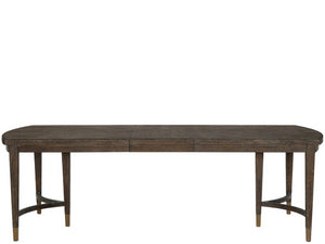 Universal Furniture Cocoa Dining Table - Elegant Rectangular Design With Triple Pedestal Legs And Expanding Leaves For Gatherings Cocoa  U508652-universal