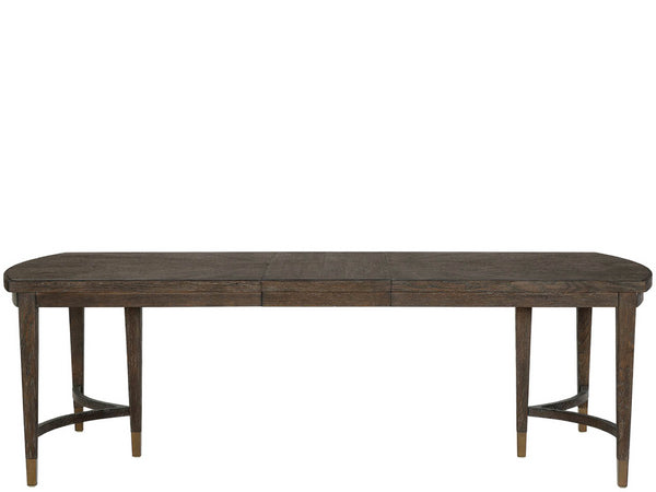 Universal Furniture Cocoa Dining Table - Elegant Rectangular Design With Triple Pedestal Legs And Expanding Leaves For Gatherings Cocoa  U508652-universal