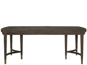 Universal Furniture Cocoa Dining Table - Elegant Rectangular Design With Triple Pedestal Legs And Expanding Leaves For Gatherings Cocoa  U508652-universal