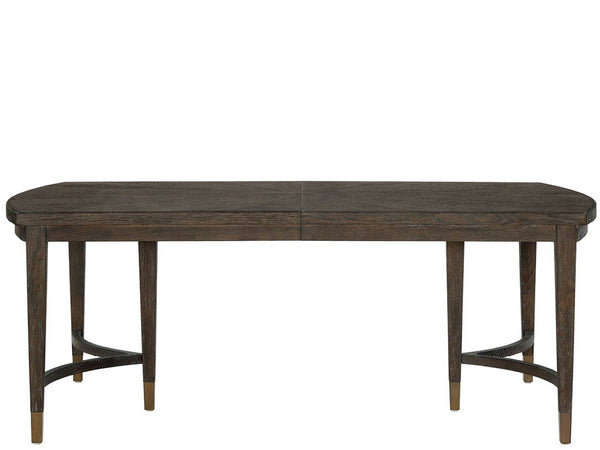 Universal Furniture Cocoa Dining Table - Elegant Rectangular Design With Triple Pedestal Legs And Expanding Leaves For Gatherings Cocoa  U508652-universal