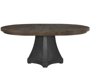 Universal Furniture Cinder Dining Table - Luxurious 54-inch Round Design With Cocoa Wood Top & Stylish Concrete Base Cocoa  U508656-universal