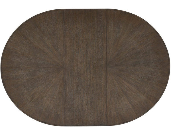 Universal Furniture Cinder Dining Table - Luxurious 54-inch Round Design With Cocoa Wood Top & Stylish Concrete Base Cocoa  U508656-universal