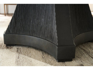 Universal Furniture Cinder Dining Table - Luxurious 54-inch Round Design With Cocoa Wood Top & Stylish Concrete Base Cocoa  U508656-universal