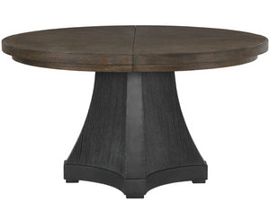 Universal Furniture Cinder Dining Table - Luxurious 54-inch Round Design With Cocoa Wood Top & Stylish Concrete Base Cocoa  U508656-universal