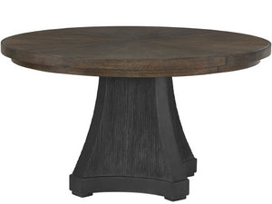 Universal Furniture Cinder Dining Table - Luxurious 54-inch Round Design With Cocoa Wood Top & Stylish Concrete Base Cocoa  U508656-universal