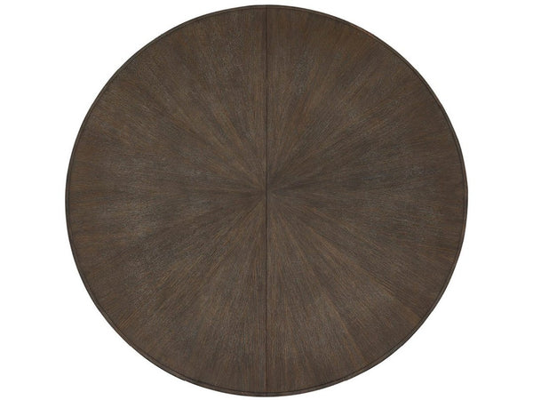 Universal Furniture Cinder Dining Table - Luxurious 54-inch Round Design With Cocoa Wood Top & Stylish Concrete Base Cocoa  U508656-universal