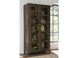 Universal Furniture Cocoa Cabinet - Elegant Storage Solution With Glass Doors, Adjustable Shelves, And Led Lighting Cocoa  U508675-universal