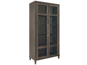 Universal Furniture Cocoa Cabinet - Elegant Storage Solution With Glass Doors, Adjustable Shelves, And Led Lighting Cocoa  U508675-universal