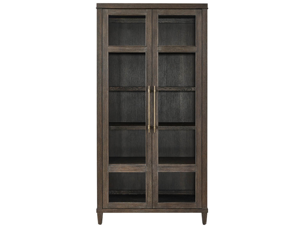 Universal Furniture Cocoa Cabinet - Elegant Storage Solution With Glass Doors, Adjustable Shelves, And Led Lighting Cocoa  U508675-universal