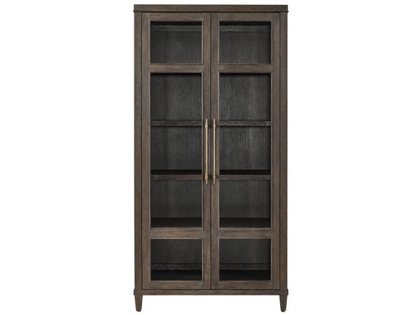 Universal Furniture Cocoa Cabinet - Elegant Storage Solution With Glass Doors, Adjustable Shelves, And Led Lighting Cocoa  U508675-universal