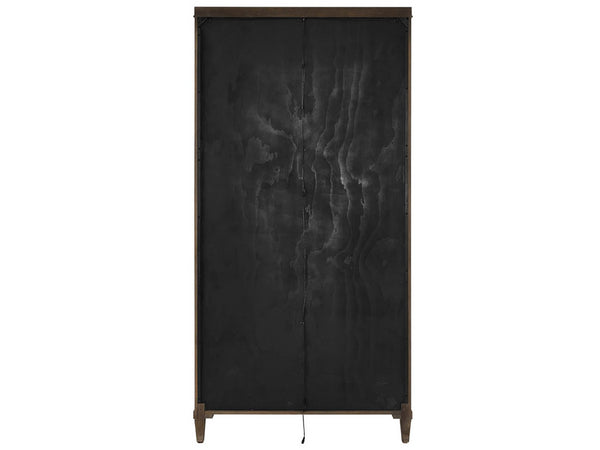 Universal Furniture Cocoa Cabinet - Elegant Storage Solution With Glass Doors, Adjustable Shelves, And Led Lighting Cocoa  U508675-universal