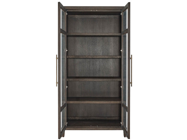 Universal Furniture Cocoa Cabinet - Elegant Storage Solution With Glass Doors, Adjustable Shelves, And Led Lighting Cocoa  U508675-universal