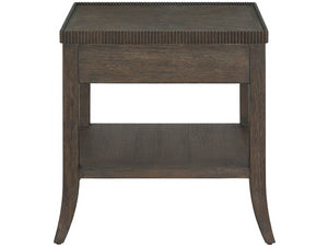 Universal Furniture Cocoa End Table With One-drawer Storage & Elegant Display Shelf - Stylish Neoclassical Design Cocoa  U508815-universal