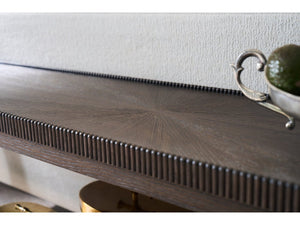 Universal Furniture Cocoa Console – Elegant Beaded Edge Design For Stylish Entryway Storage & Versatile Display Solutions Cocoa  U508816-universal