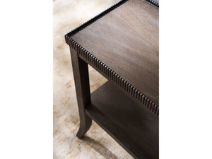 Universal Furniture Cocoa End Table With One-drawer Storage & Elegant Display Shelf - Stylish Neoclassical Design Cocoa  U508815-universal