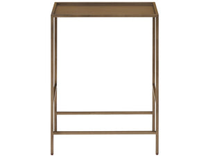 Universal Furniture Metal Side Table - Sleek Smoked Gold Accent With Tray Top And Geometric Frame For Modern Spaces Smioked Gold  U508817-universal