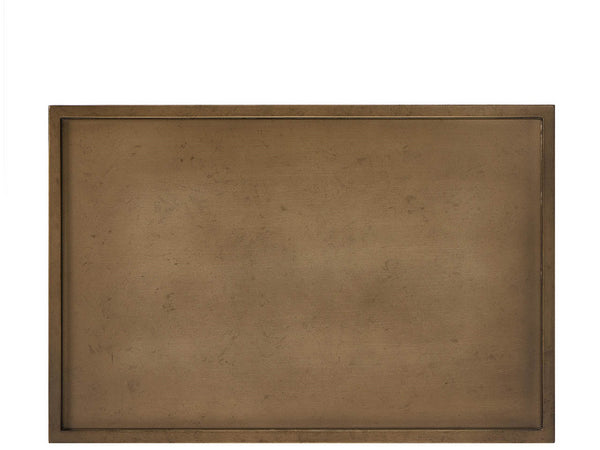 Universal Furniture Metal Side Table - Sleek Smoked Gold Accent With Tray Top And Geometric Frame For Modern Spaces Smioked Gold  U508817-universal