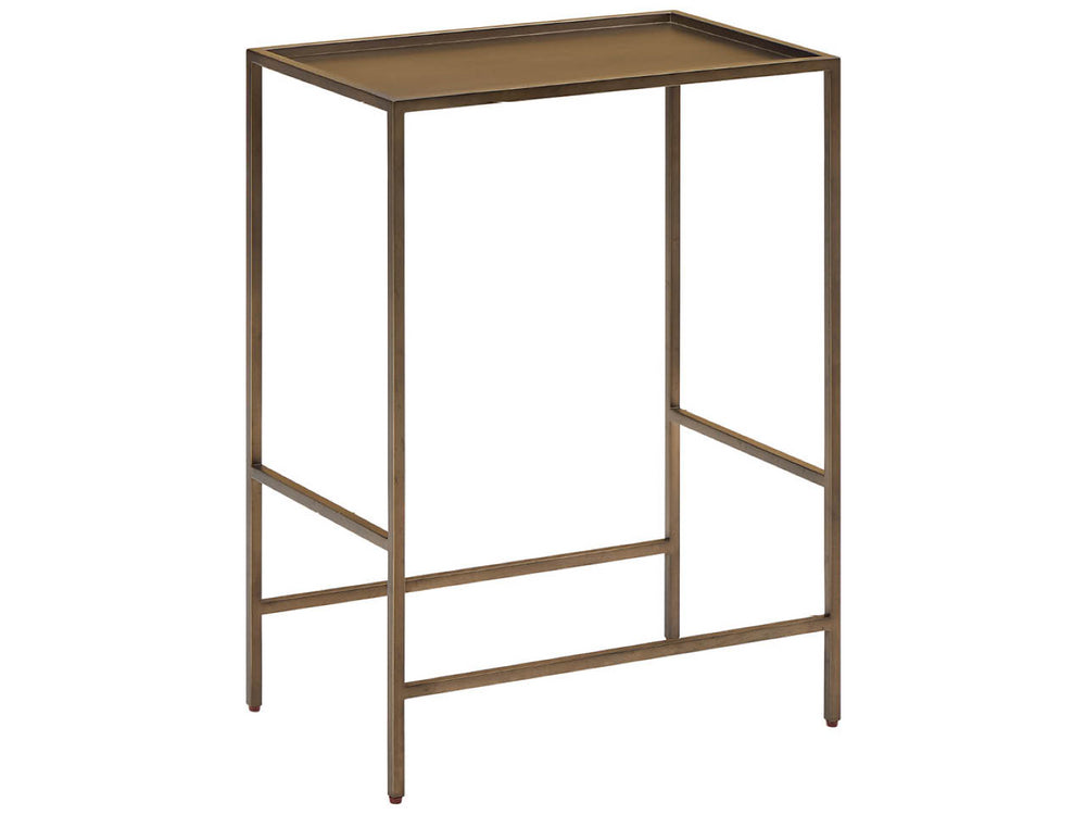 Universal Furniture Metal Side Table - Sleek Smoked Gold Accent With Tray Top And Geometric Frame For Modern Spaces Smioked Gold  U508817-universal