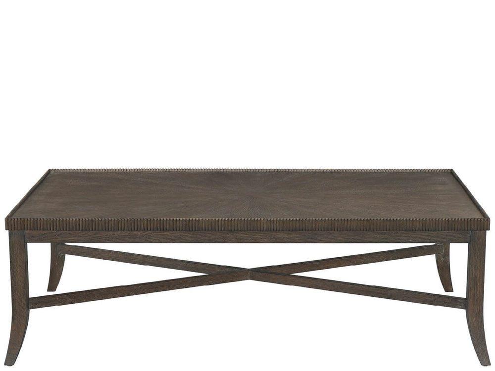 Universal Furniture Cocoa Cocktail Table: Elegant Beaded Edges & Curved Legs - Stylish Neoclassical Design For Any Space Cocoa  U508829-universal