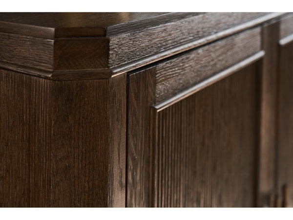 Universal Furniture Cocoa Chest: Stylish Storage Solution With Reeded Doors, Adjustable Shelving For Any Space Cocoa  U508845-universal