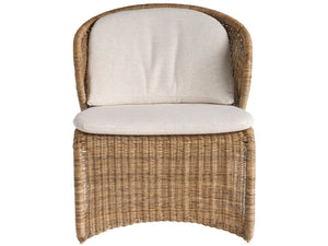 Universal Furniture Oasis Lounge Chair - Coastal-inspired Comfort With Woven Natural Fiber And Removable Pillow Design  92% Polyester,8% Linen U510503-1201-1-universal