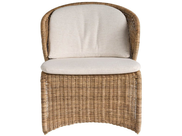 Universal Furniture Oasis Lounge Chair - Coastal-inspired Comfort With Woven Natural Fiber And Removable Pillow Design  92% Polyester,8% Linen U510503-1201-1-universal