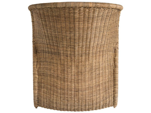 Universal Furniture Oasis Lounge Chair - Coastal-inspired Comfort With Woven Natural Fiber And Removable Pillow Design  92% Polyester,8% Linen U510503-1201-1-universal