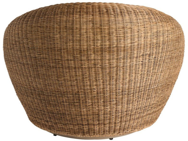 Universal Furniture Sea Pod Swivel Chair - Cozy Round Design With Natural Fiber, Perfect For Coastal Living Rooms!  92% Polyester,8% Linen U511503-1201-1-universal