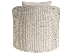 Universal Furniture Key Largo Lounge Chair - Stylish White Rattan, Comfortable Nomad Snow Upholstery For Coastal Living  92% Polyester,8% Linen U512503-1201-1-universal